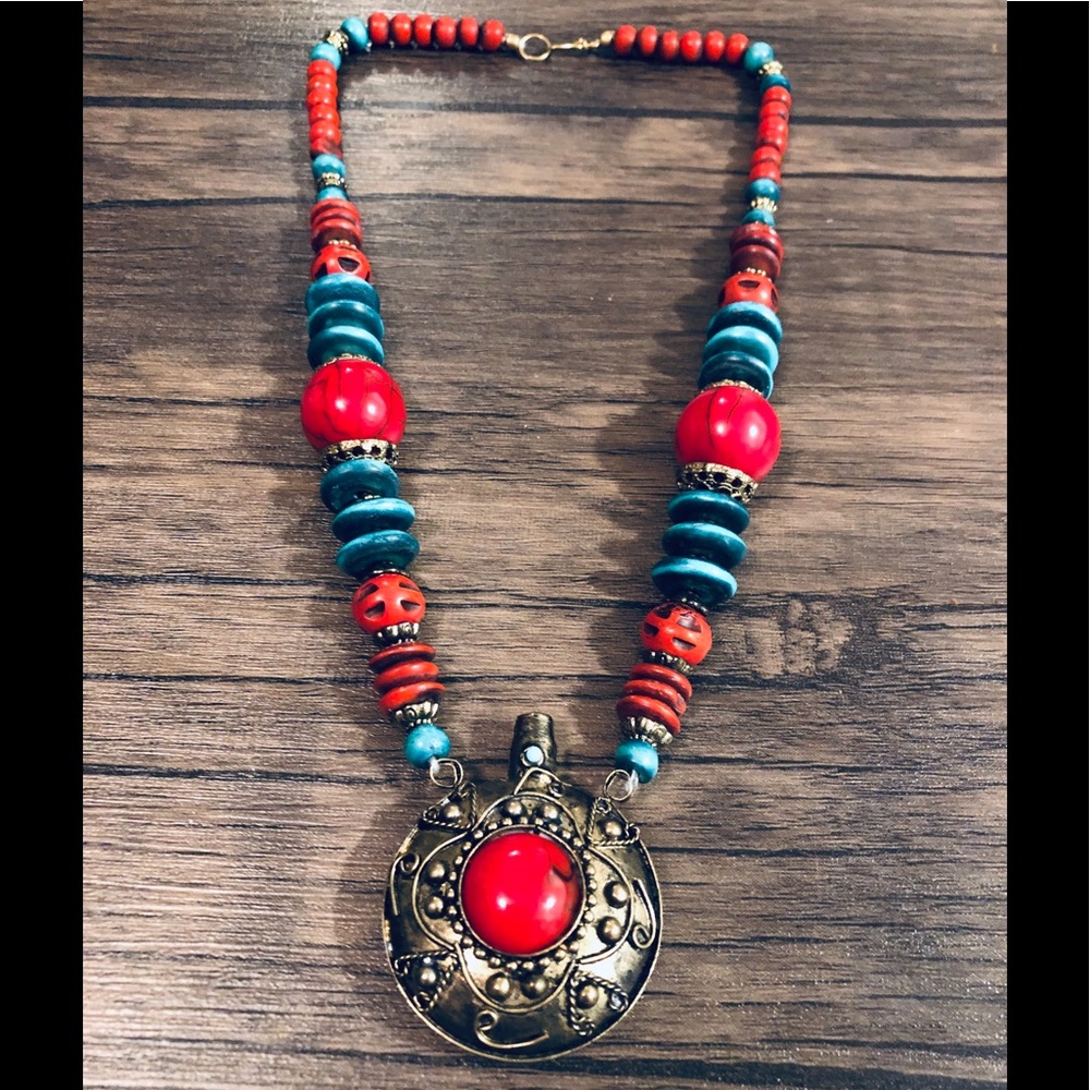 Earthen colors Unique Style Banjara Necklace